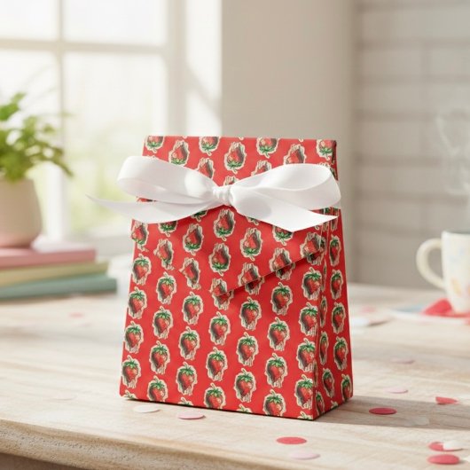 Strawberry Favor Boxes Geschenkschachtel
