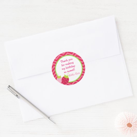 Strawberry Favor Stickers (Umschlag)