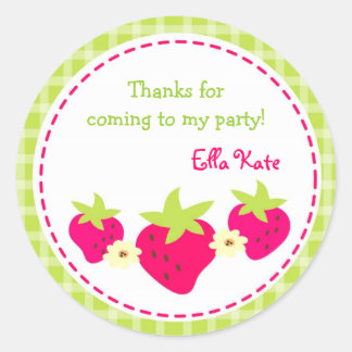 Strawberry Favor Stickers Umschlag Aufklebers