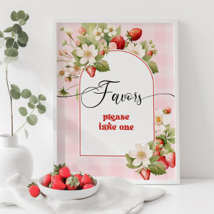 Strawberry Favoriten bitte nehmen Sie eine Poster