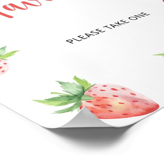 Strawberry \ Favoriten Poster (Ecke)