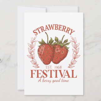 Strawberry Festival Feiertagskarte