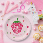 Strawberry Festival für immer Niedlich anpassbar Pappteller (Party)
