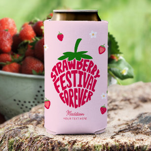 Strawberry Festival für immer Niedlich anpassbar Selters Dosenkühler