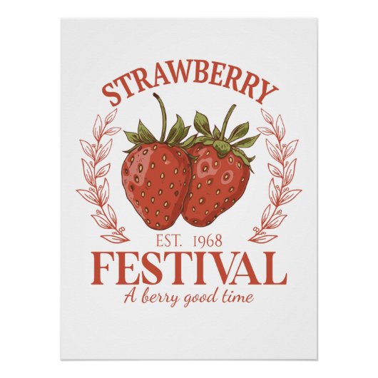 Strawberry Festival Poster (Vorderseite)