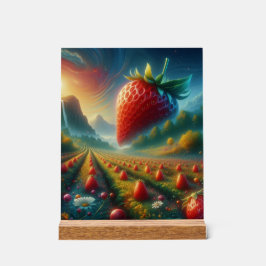Strawberry Field of Dreams Acrylschild