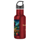 Strawberry Field of Dreams Edelstahlflasche (Vorderseite)