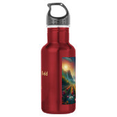 Strawberry Field of Dreams Edelstahlflasche (Rückseite)