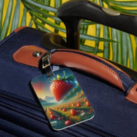 Strawberry Field of Dreams Gepäckanhänger (Vorderseite Insitu 1)