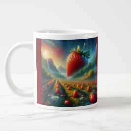 Strawberry Field of Dreams Jumbo-Tasse