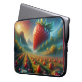 Strawberry Field of Dreams Laptopschutzhülle (Vorderseite Links)