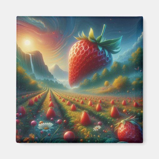 Strawberry Field of Dreams Magnet (Vorne)