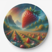 Strawberry Field of Dreams Pappteller (Vorderseite)