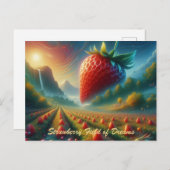 Strawberry Field of Dreams Postkarte (Vorne/Hinten)