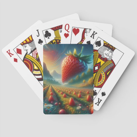 Strawberry Field of Dreams Spielkarten (Rückseite)