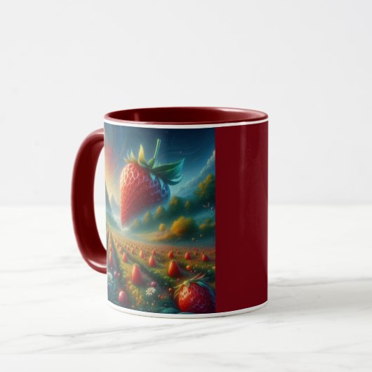 Strawberry Field of Dreams Tasse (Vorderseite Links)