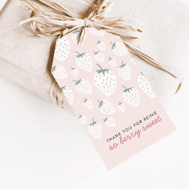 Strawberry Fields Berry Sweet Girl Favor Tags Geschenkanhänger