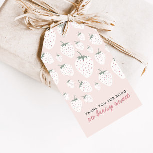 Strawberry Fields Berry Sweet Girl Favor Tags Geschenkanhänger