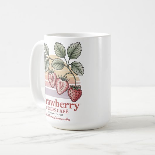 Strawberry Fields Café Kaffeetasse (Vorderseite Links)