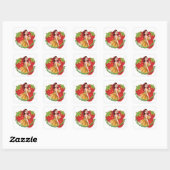 Strawberry Fields Cartoon Sticker (Blatt)