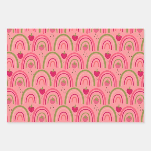 Strawberry Fields Delight 1 Geschenkpapier Set (Vorderseite 2)