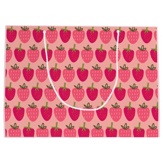 Strawberry Fields Delight 1 Große Geschenktüte (Rückseite)