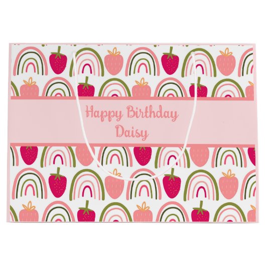 Strawberry Fields Delight 1 Große Geschenktüte (Vorderseite)