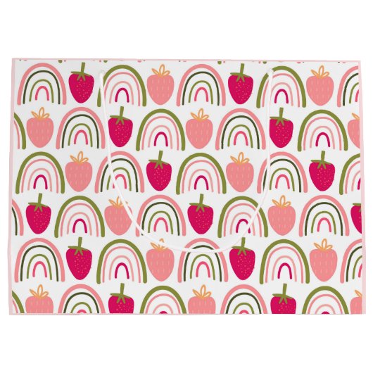 Strawberry Fields Delight 1 Große Geschenktüte (Rückseite)