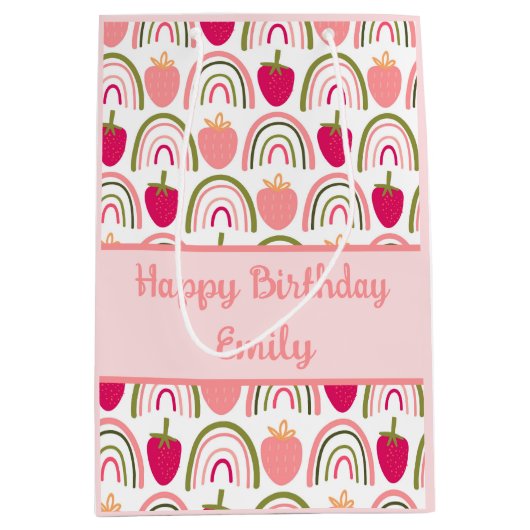 Strawberry Fields Delight 2 Mittlere Geschenktüte (Vorderseite)