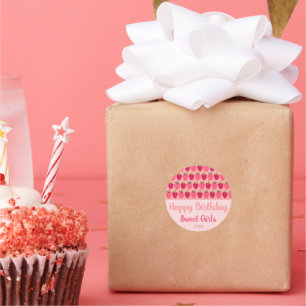 Strawberry Fields Delight Runder Aufkleber