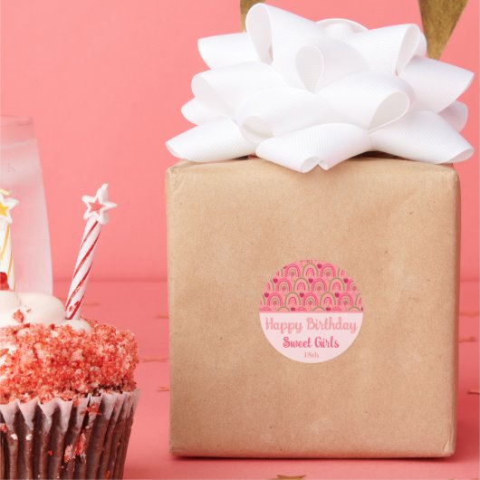 Strawberry Fields Delight Runder Aufkleber (Party)