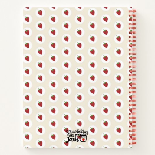 Strawberry Fields Forever Spiral Notebook Notizblock (Rückseite)