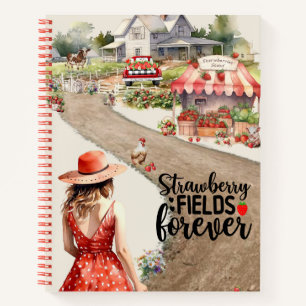 Strawberry Fields Forever Spiral Notebook Notizblock