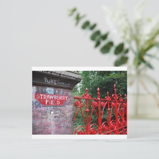 Strawberry Fields Liverpool Postkarte (Stehend Vorderseite)