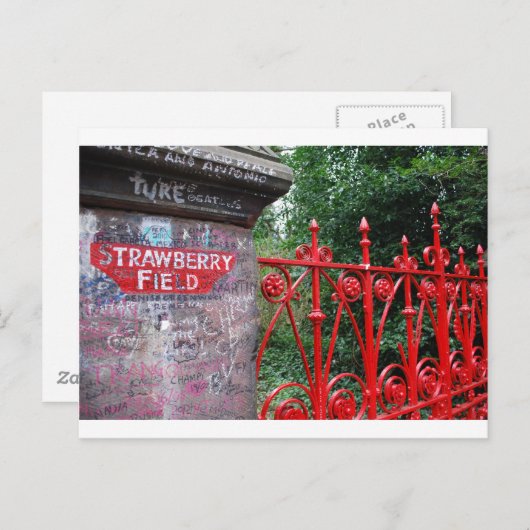 Strawberry Fields Liverpool Postkarte (Vorne/Hinten)