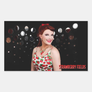 Strawberry Fields Mirror Foto Stickers