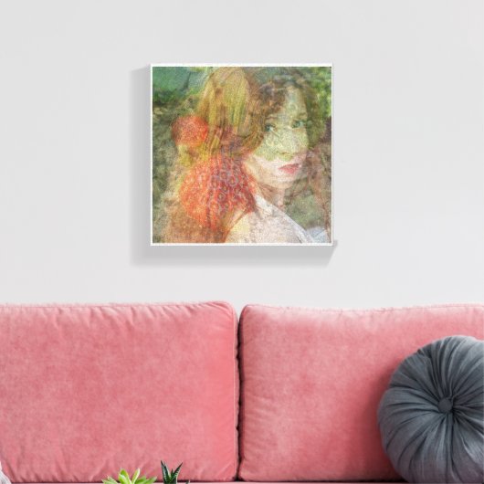 Strawberry Fields Nothing is Real Canvas Print Leinwanddruck (Insitu (Wohnzimmer))