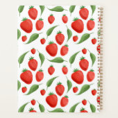 Strawberry Fields Pattern Spiral Planner Planer (Rückseite)