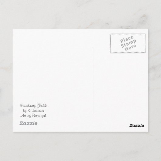 Strawberry Fields Postkarte (Rückseite)