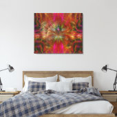 Strawberry Fields Psychedelic Abstrakt Leinwanddruck (Insitu (Schlafzimmer))