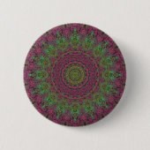 Strawberry Fields Red Abstrakt Mandala Button (Vorderseite)