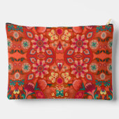 Strawberry Fields Retro Paisley Zubehörtasche (Rückseite)