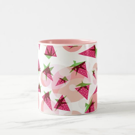 Strawberry Fields-Tasse Zweifarbige Tasse (Mittel)