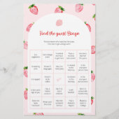 Strawberry finden Sie das Bingo Baby Showspiel (Vorderseite)