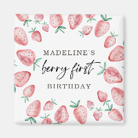 Strawberry First Birthday 1. Berry Sweet Girl