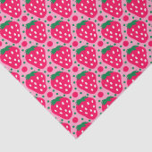 Strawberry First Birthday Celebration Seidenpapier (Detail)
