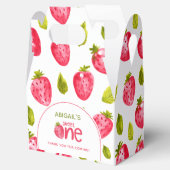 Strawberry First Birthday Geschenkschachtel (Geöffnet)
