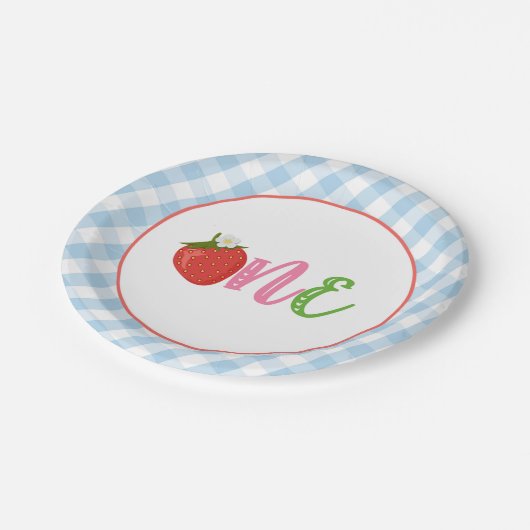 Strawberry First Birthday Paper Teller - ONE - LB (Schrägansicht)