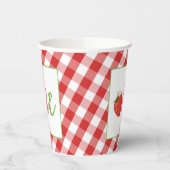 Strawberry First Birthday Party Cup Pappbecher (Links)