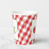 Strawberry First Birthday Party Cup Pappbecher (Rechts)